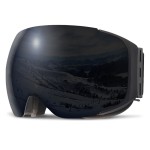 Ski / Snowboard and Other sports goggles, unisex, universal size, black frame - black lens, NN99